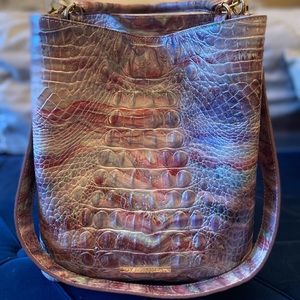 Brahmin Amelia Bucket Bag - pink, purple, turquoise